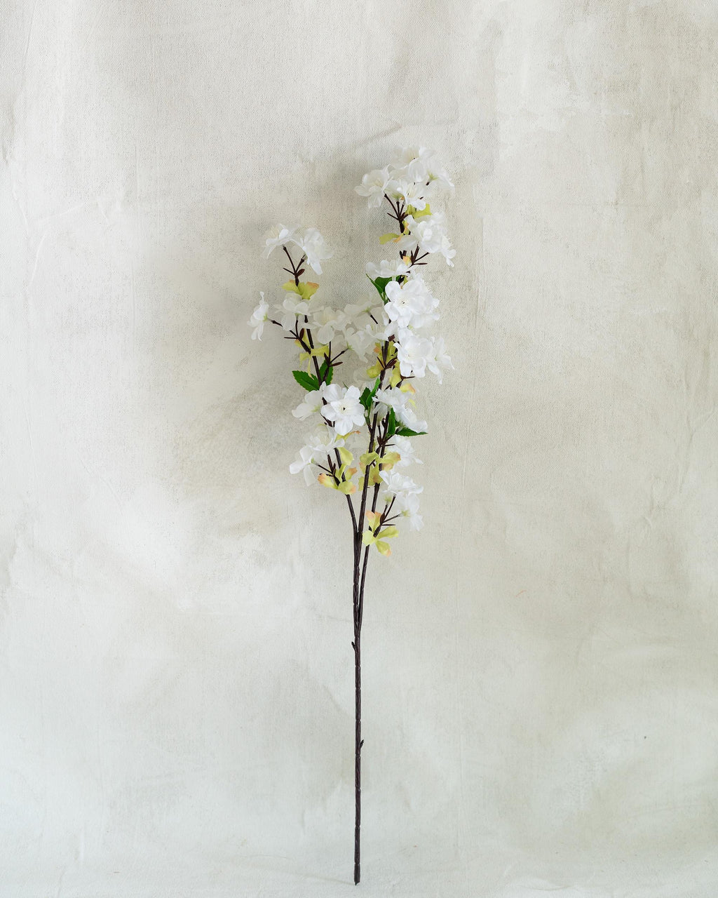 25" Faux White Cherry Blossom Branch – Real Touch Sakura Stems for Elegant Home Decor, Wedding Centerpieces, Spring Floral Arrangement