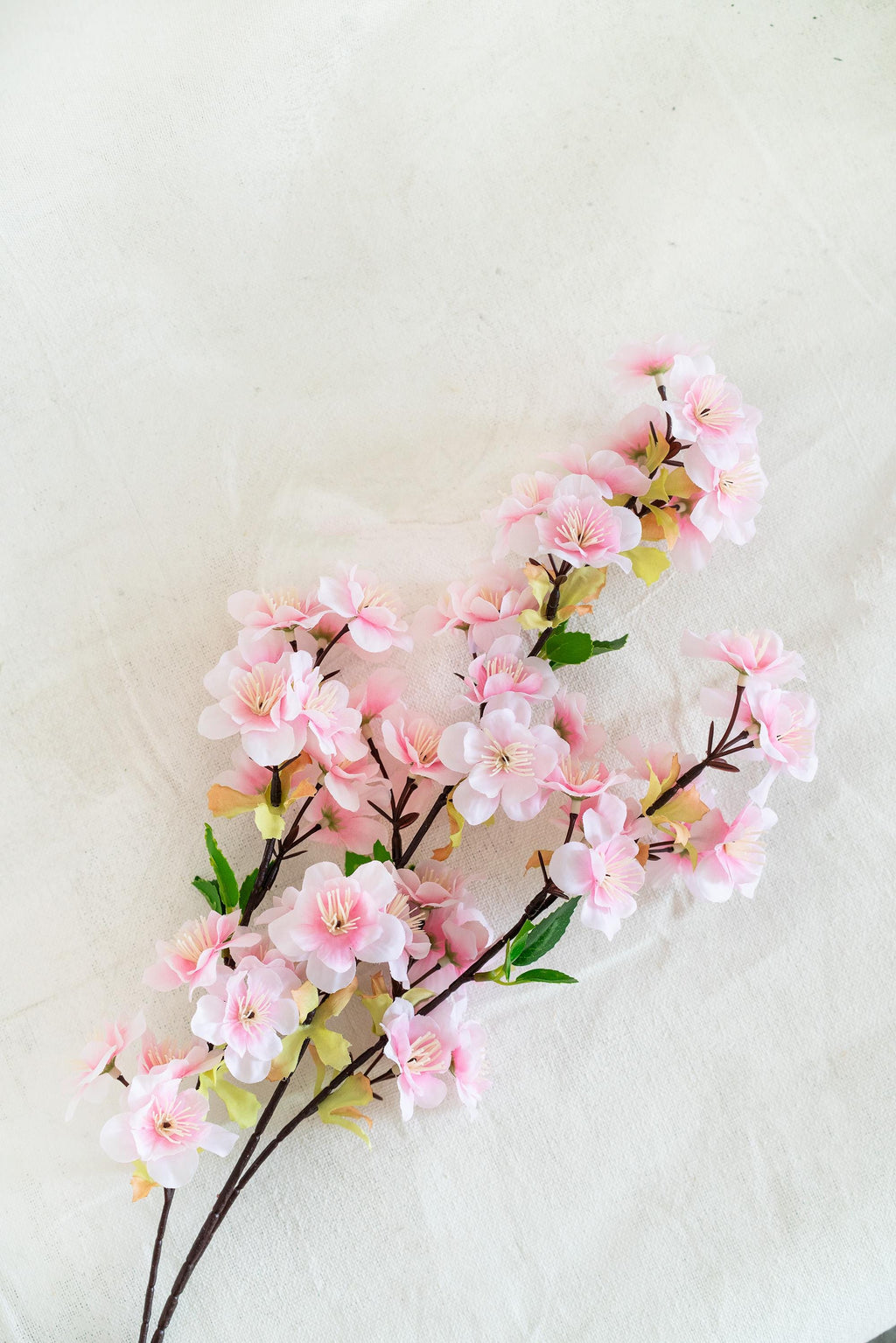 25" Spring Faux Light Pink Sakura Branch, Realistic Cherry Blossom Stems for Wedding Centerpiece Decor, Home Styling, Event Arrangements