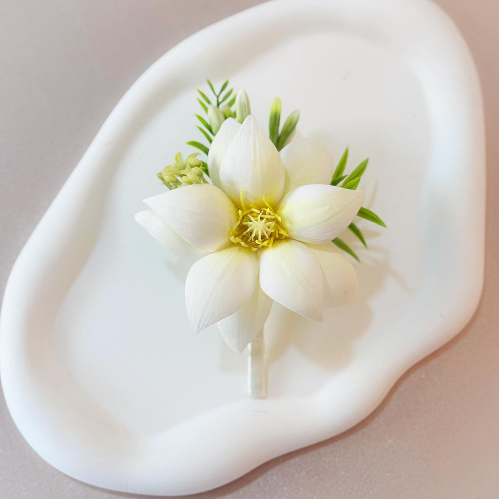 Ivory White EVA Mongolia Pearl Bracelet Wrist Corsage Boutonniere, Handmade Elegant Wedding Accessory set for Bridal shower, Prom Keepsake